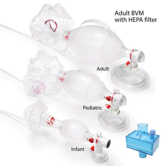 Kemp USA Ambu® Adult Bag Valve Mask with HEPA filter