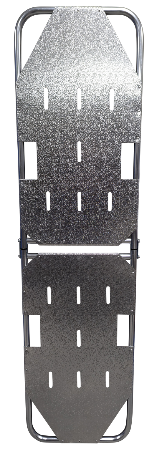 Kemp USA Aluminum Metal Flat Folding Stretcher