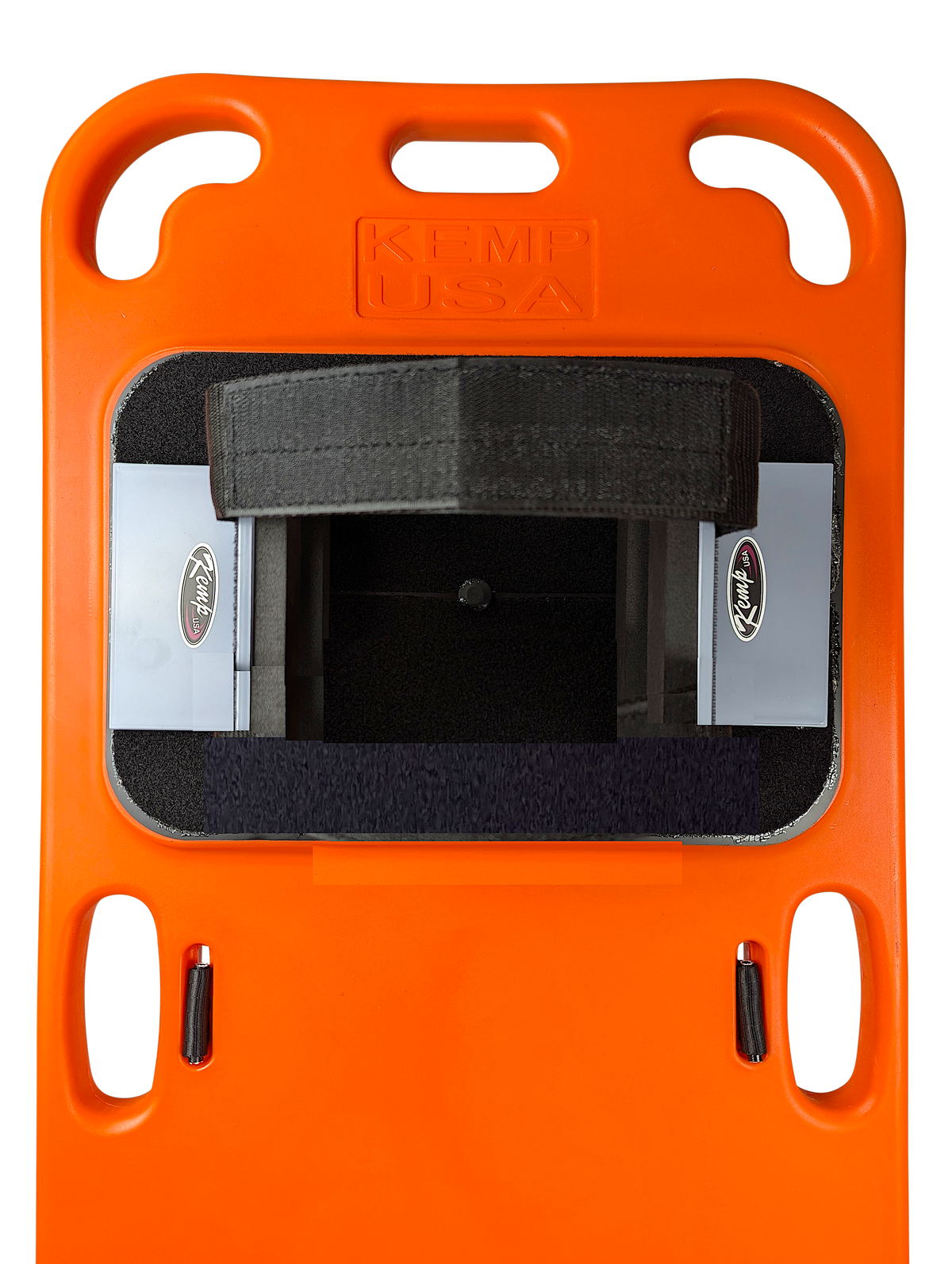 Kemp USA EG Aquatic Plastic Spineboard Kit with Head Blocks and Straps