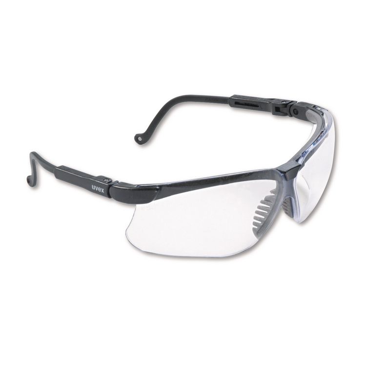 Genesis Safety Eyewear, Black Full Frame, Clear Dual Lens