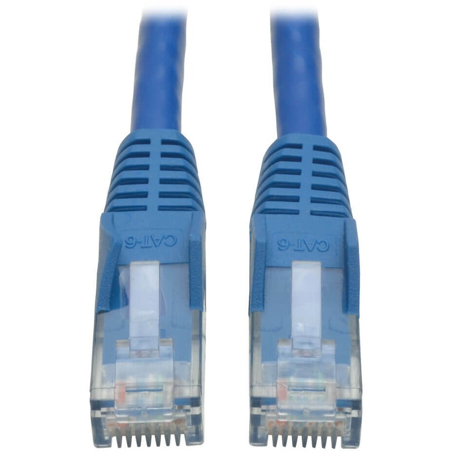 Tripp Lite series 25-ft. Cat6 Blue Gigabit Patch Cord Snagless Molded - 25 ft Category 6 Network Cable for Network Device - First End: 1 x RJ-45 Network - Male - Second End: 1 x RJ-45 Network - Male - 10 Gbit/s - Patch Cable - Gold Plated Contact - CM...