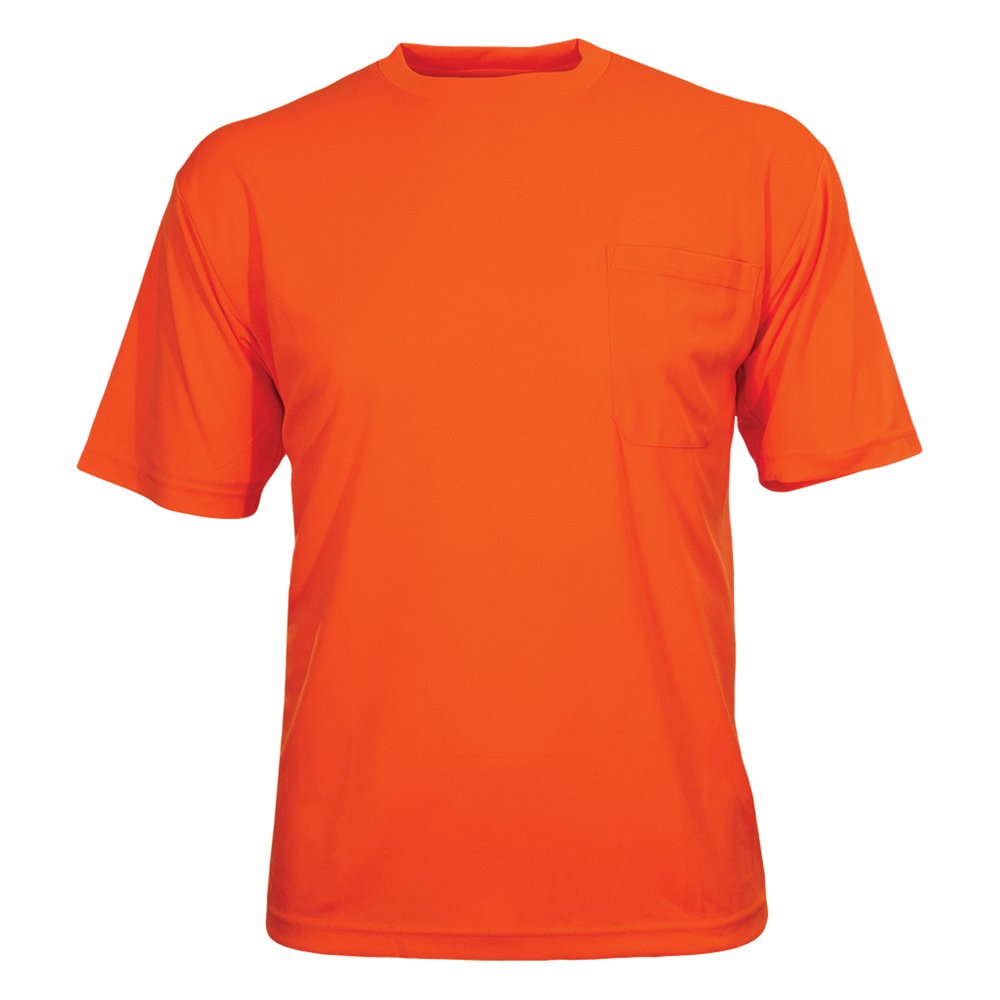 Reflective Apparel by PIP Non-ansi S-sleeve Moisture Wicking Shirt ORG MD