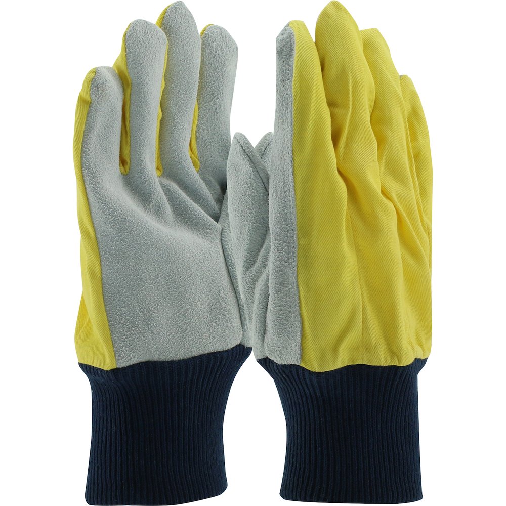 PIP Mens KW LP Solid Yellowfabric Back, 12 Pairs/Dozen
