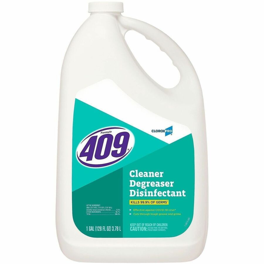 CloroxPro™, Formula 409&reg, Cleaner Degreaser Disinfectant Refill - For Nonporous Surface - Liquid - 128 fl oz (4 quart) - Disinfectant, Phosphate-free - Clear - 1 Each