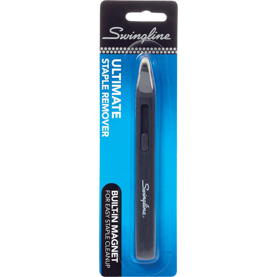 Swingline Ultimate Staple Remover - Blade Style - Built-in Magnet - Black - 1 Each