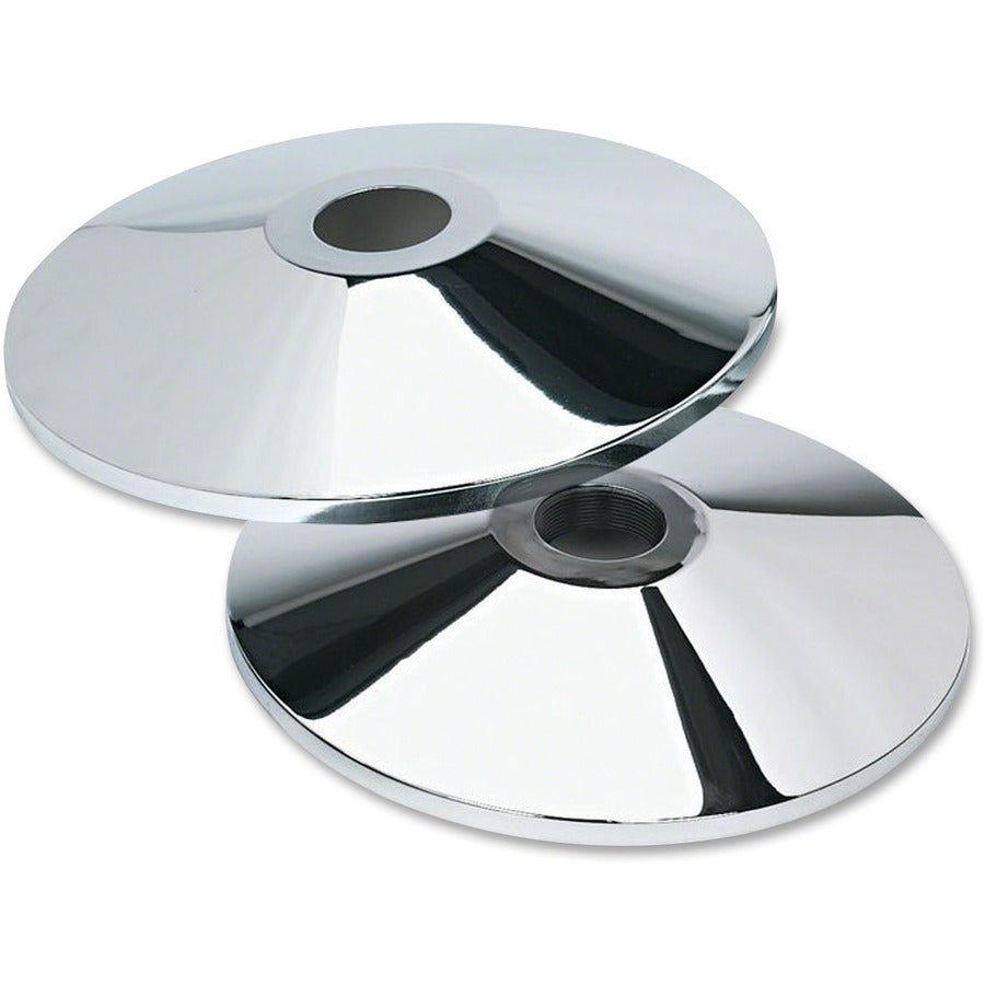 Tatco Adjusta-Tape Crowd Control Stanchions - Chrome - Cast Iron - 2 / Box