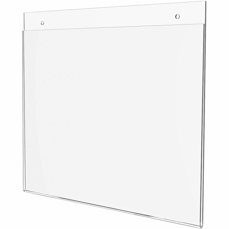 Deflecto Classic Image Wall Mount Sign Holders - 11" Width x 8.5" Height - Wall Mountable - Plastic - Clear - 1 Each