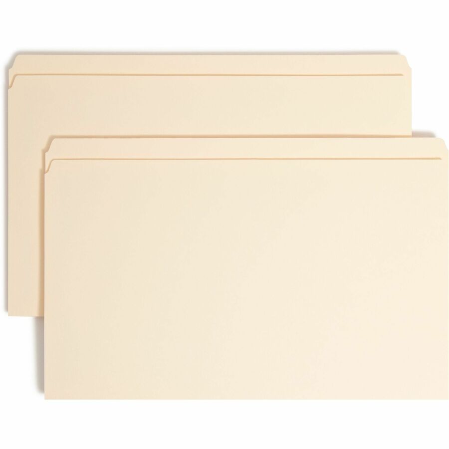 Smead Straight Tab Cut Legal Fastener Folder - 8 1/2" x 14" - 3/4" Expansion - 1 x 2K Fastener - 2" for Folder - 11 pt. - 2 Plys - Manila - Reinforced Tab - 10% Recycled - 50 / Box