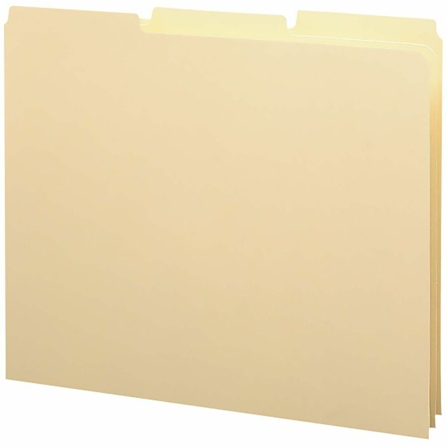 Smead Filing Guides with Blank Tab - Blank Assorted Tab(s) - Letter - Manila Tab(s) - 10% - 100 / Box