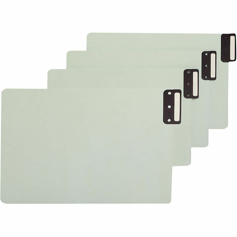 Smead 100% Recycled Filing Guides with Vertical Extra-Wide Blank Tab - Blank Tab(s) - 0.50" Tab Width - Legal - 100% - 50 / Box