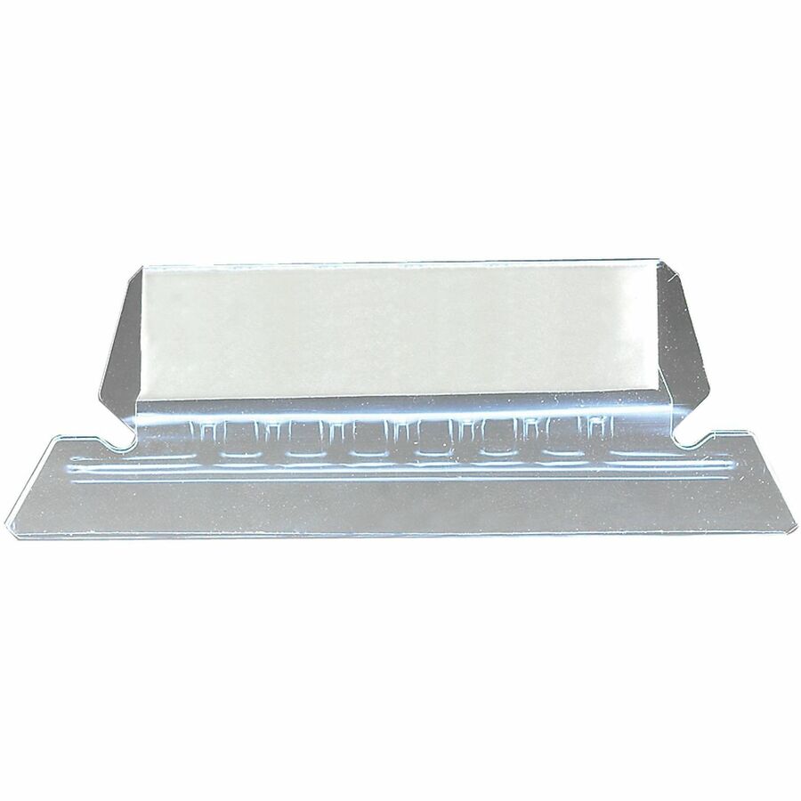 Smead Standard 1/5 Cut File Tab - Clear Poly Tab(s) - Archival-safe, Smudge Resistant, Acid-free - 25 / Pack