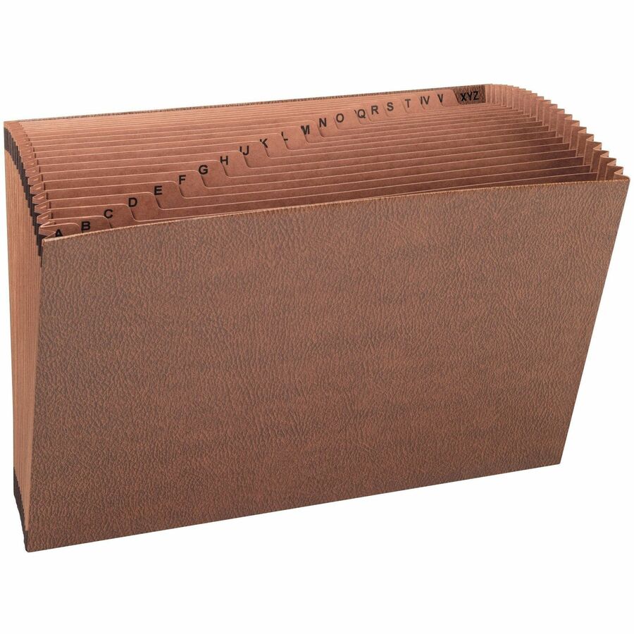 Smead TUFF Legal Expanding File - 8 1/2" x 14" - 7/8" Expansion - 21 Pocket - Redrope - Tear Resistant, Reinforced Gusset - 30% Recycled - 1 Each