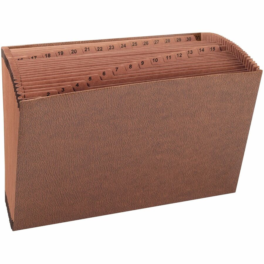Smead Legal Expanding File - 8 1/2" x 14" - 7/8" Expansion - 31 Pocket - Redrope - Reinforced Gusset - 30% Recycled - 1 Each
