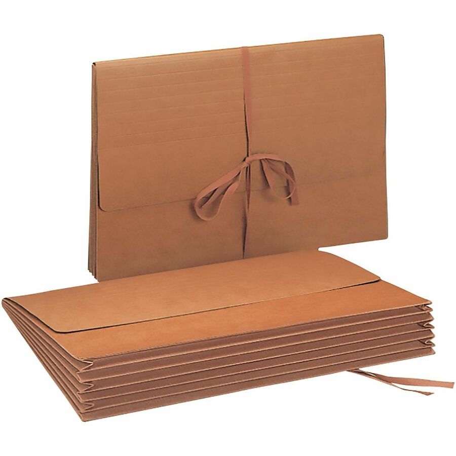 Smead Legal File Wallet - 8 1/2" x 14" - Capacity5 1/4" Expansion - Redrope - 30% Recycled - 1 Each