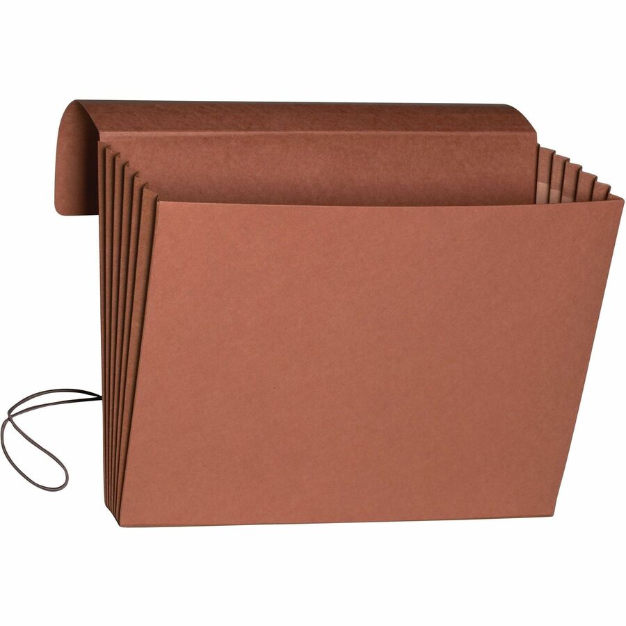 Smead Legal File Wallet - 8 1/2" x 14" - 5 1/4" Expansion - Top Tab Location - 11 pt. - Redrope - Elastic Closure, Flap, Reinforced Gusset, Tear Resistant - 30% Recycled - 1 Each