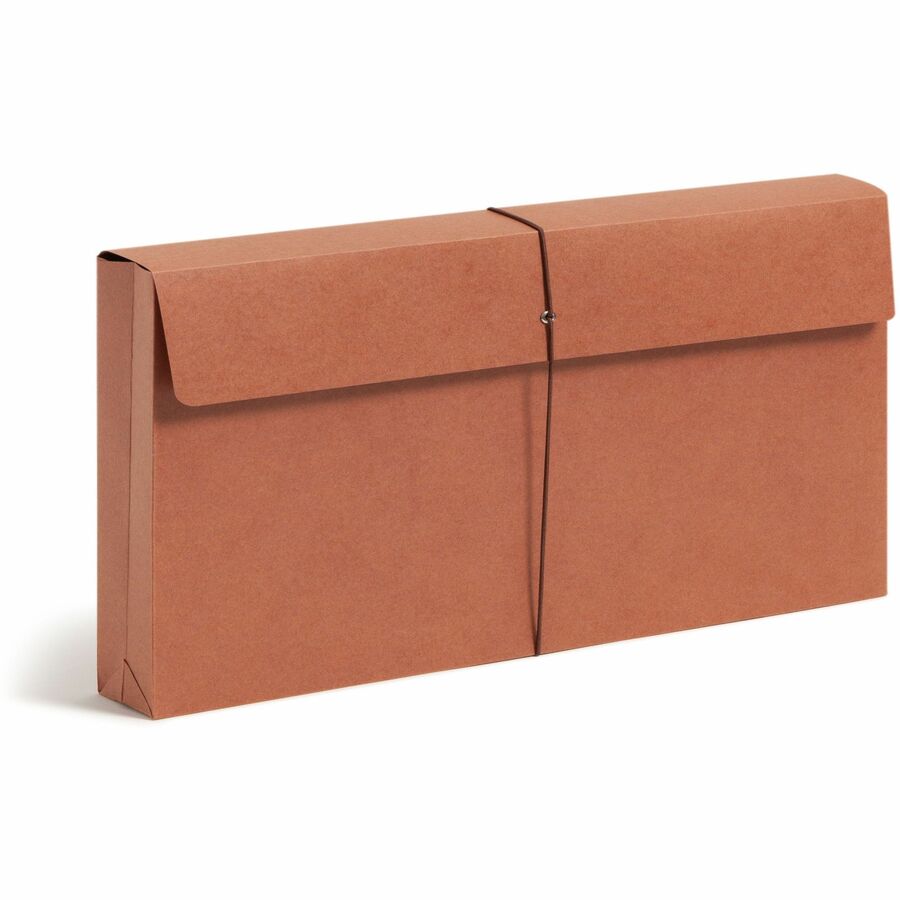 Smead Legal File Wallet - 8 1/2" x 14" - 600 Sheets Capacity - 2" Expansion - 12.5 pt. - Redrope - Redrope - Elastic Closure, Heavy Duty, Flap Closure - 30% Recycled - 1 Each