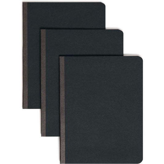 Smead Premium Pressboard Letter Fastener Folder - 8 1/2" x 11" - 3" Expansion - 1 Fastener - 3" for Folder - 25 pt. - Pressboard - Black - Reinforced Hinge, Heavy Duty, Moisture Resistant, Stain Resistant, Rounded Corner - 60% Recycled - 1 Each