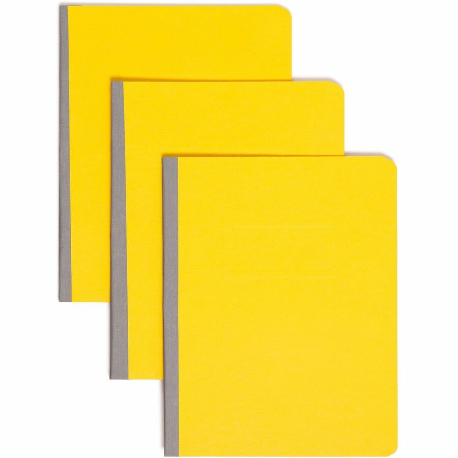 Smead Premium Pressboard Fastener Folder - 3" Folder Capacity - 8 1/2" x 11" - 3" Expansion - 1 Fastener - 25 pt. - Pressboard - Yellow - Reinforced Hinge, Heavy Duty, Moisture Resistant, Stain Resistant - 60% Recycled - 1 Each