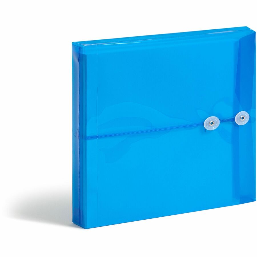 Smead Ultracolor Letter File Pocket - 8 1/2" x 11" - 200 Sheets Capacity - 1 1/4" Expansion - Polypropylene - Blue - 5 / Pack