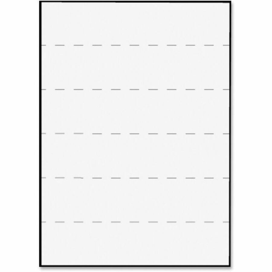 Tabbies 2" Medical Transcription Printer Labels - 8 1/2" Width x 11" Length - Laser - White - 100 / Box