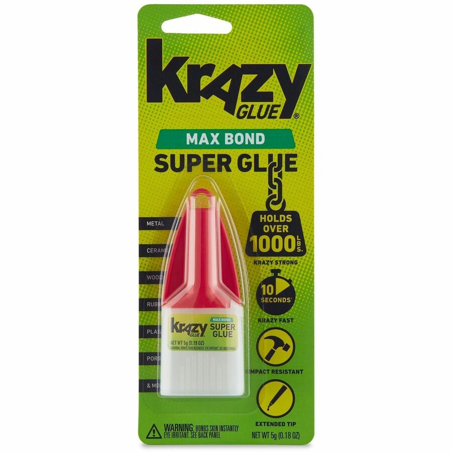 Krazy Glue Extra-Strength Advanced Formula - 0.18 oz - Clear - 1 Each