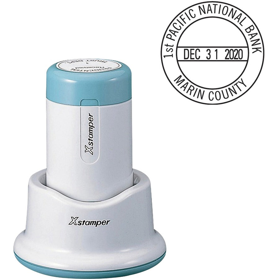 Xstamper XpeDater Small Dater - Date Stamp - 1.19" Impression Diameter - 50000 Impression(s) - 1 Each