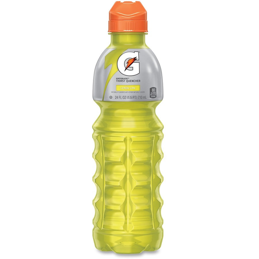 Gatorade Lemon/Lime Thirst Quencher - Ready-to-Drink - 24 fl oz (710 mL) - Lemon Lime - 24 / Carton