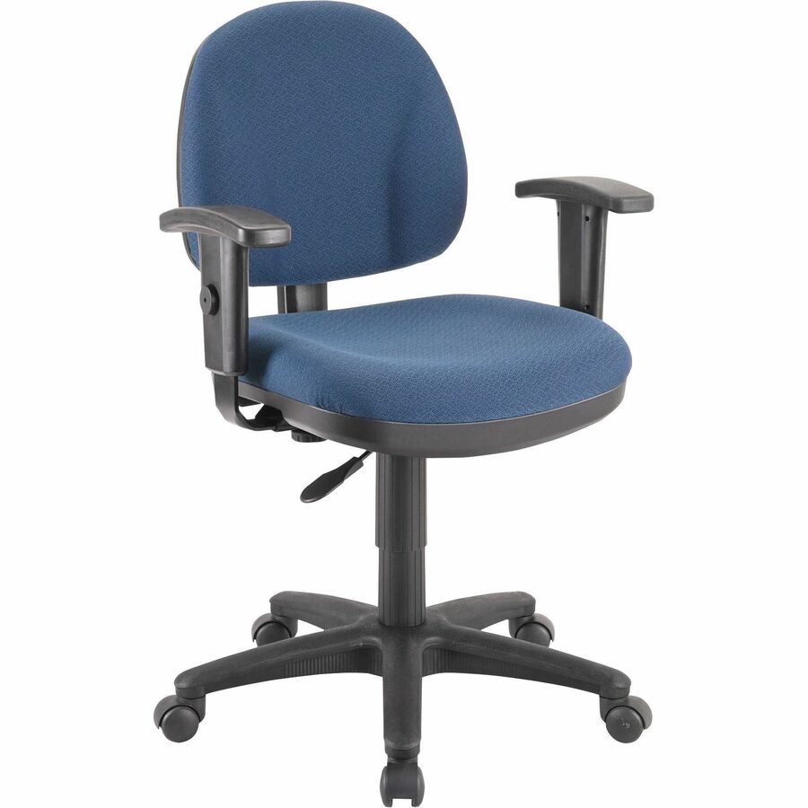 Lorell Millenia Series Pneumatic Adjustable Task Chair - Blue Seat Color - 1 Each