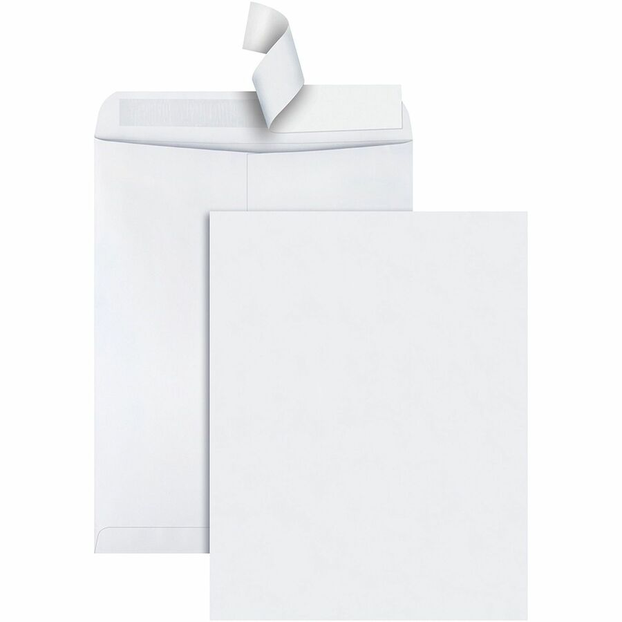 Quality Park 12 x 15-1/2 Catalog Mailing Envelopes with Redi-Strip&reg, Self-Seal Closure - Catalog - #15 1/2 - 12" Width x 15 1/2" Length - 28 lb - Peel & Seal - White - Wove - 100 / Box