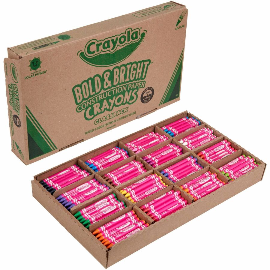 Crayola Wax Crayons - Classroom - Multicolor - 400 / Box