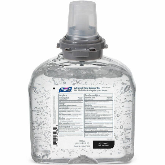 PURELL, Hand Sanitizer Gel Refill - 1.27 quart - Kill Germs - Hand, Skin - Moisturizing - Clear - 1 Each