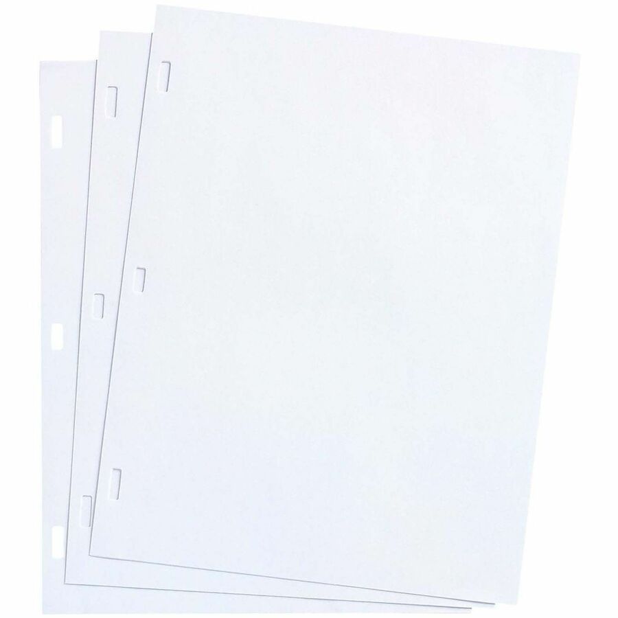 Wilson Jones Plain Ledger Paper - Plain - Unruled Front Ruling - 3 Hole(s) - 28 lb Basis Weight - Letter - 8 1/2" x 11" Sheet Size - White Paper - Punched, Recyclable, Acid-free, Fade Resistant - 1 Box