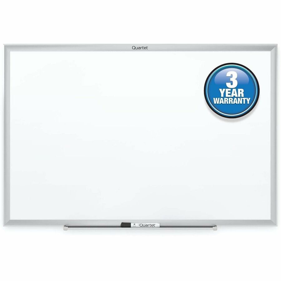 Quartet Classic Whiteboard - 24" (2 ft) Width x 18" (1.5 ft) Height - White Melamine Surface - Silver Aluminum Frame - Horizontal/Vertical - Durable, Smooth Surface, Flexible - 1 Each