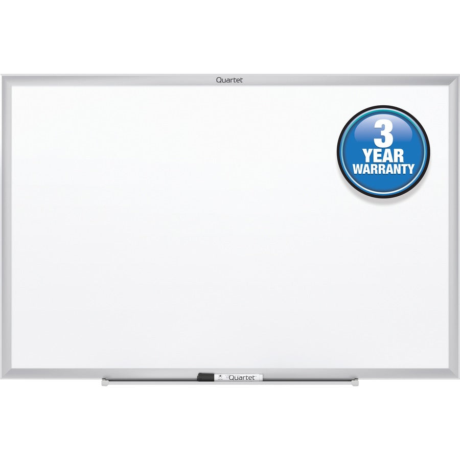 Quartet Classic Whiteboard - 48" (4 ft) Width x 36" (3 ft) Height - White Melamine Surface - Silver Aluminum Frame - Horizontal/Vertical - Durable, Flexible, Smooth Surface - 1 Each