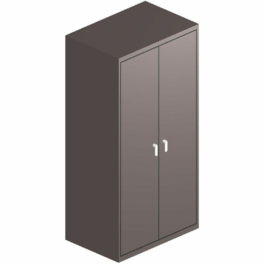 HON Assembled 72" High Storage Cabinet - 36" Width x 24" Depth x 72" Height - 5 x Shelf(ves) - 2 x Front Open Door(s) - 250 lb Load Capacity - Security Lock - Charcoal - Steel