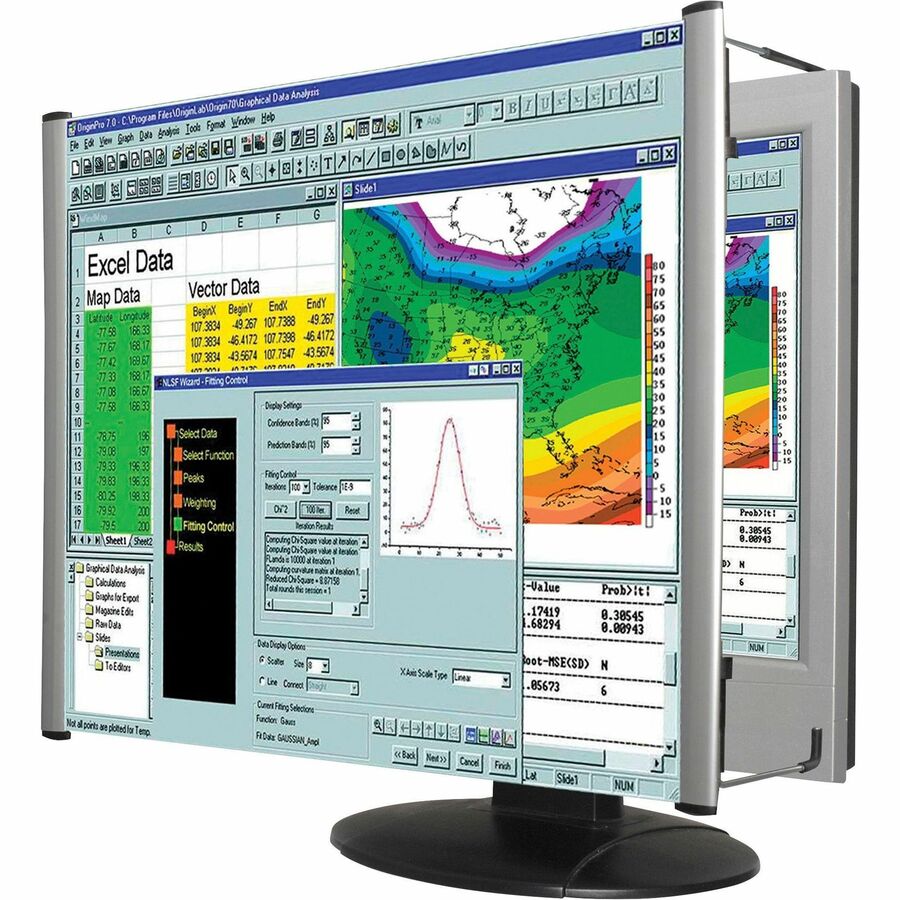 Kantek MaxView Monitor Magnifier - Magnifying Area 13.13" Width x 10.50" Length - Overall Size 11" Height x 7" Width