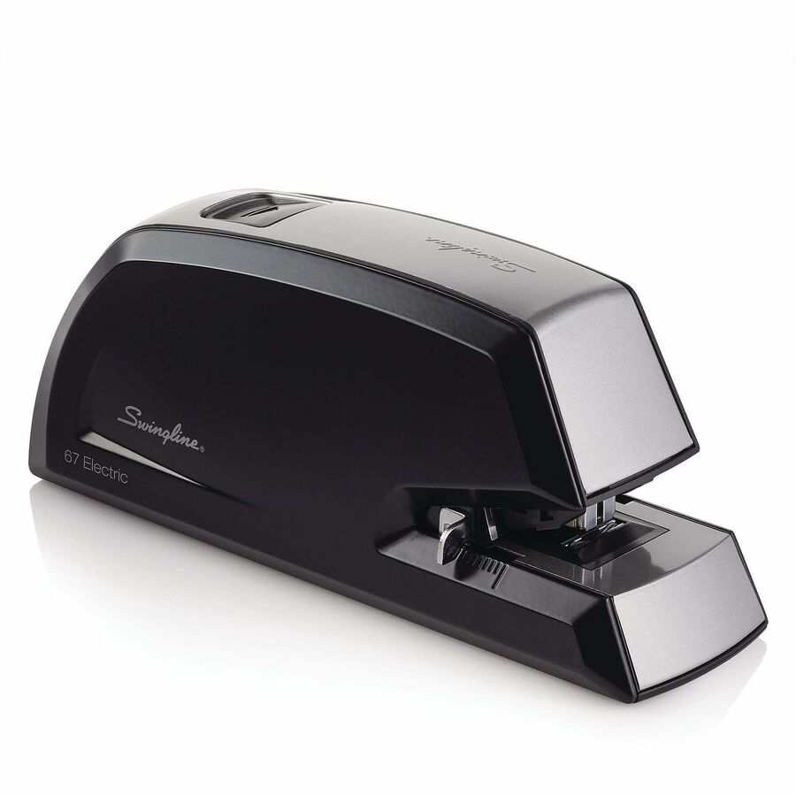 Swingline Commercial Electric Stapler - Staples Upto 20 Sheet of 20lb Paper - Holds Upto 210 Staple - Full Strip - Staple Size: 0.25" - Black - Plastic - 1 Each