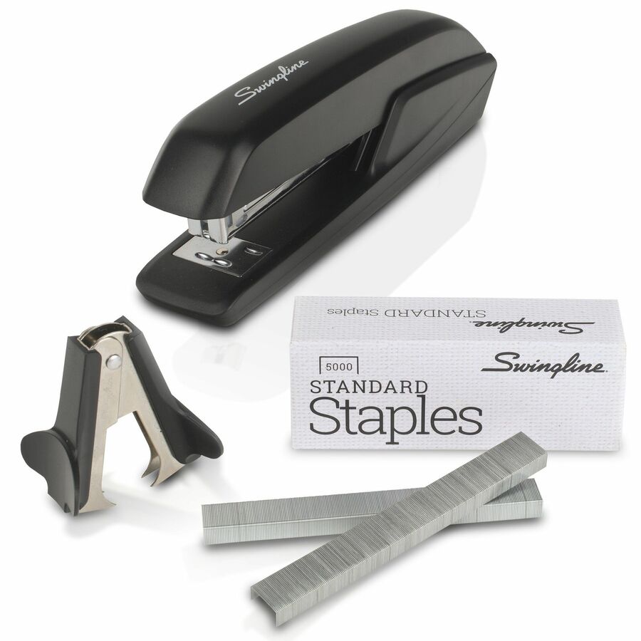 Swingline Standard Stapler Value Pack - Staples Upto 15 Sheet of 20lb Paper - Holds Upto 210 Staple - Full Strip - Staple Size: 0.25" - Black - 1 Each