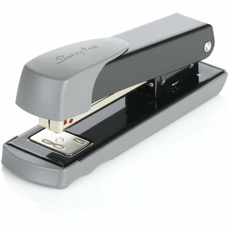 Swingline Compact Commercial Stapler - Staples Upto 20 Sheet of 20lb Paper - Holds Upto 210 Staple - Half Strip - Staple Size: 0.25" - Top Loading - Black - Metal - 1 Each