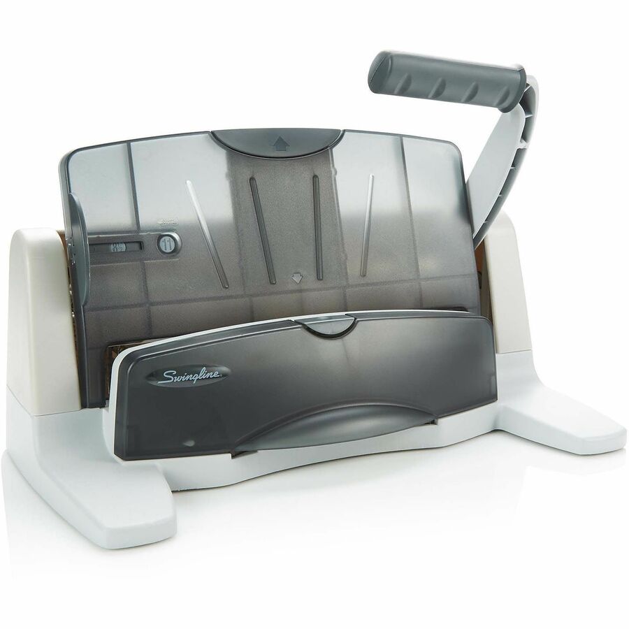 Swingline LightTouch Heavy-Duty Punch - 7 Punch Head(s) - 40 Sheet - 9/32" Punch Size - Gray