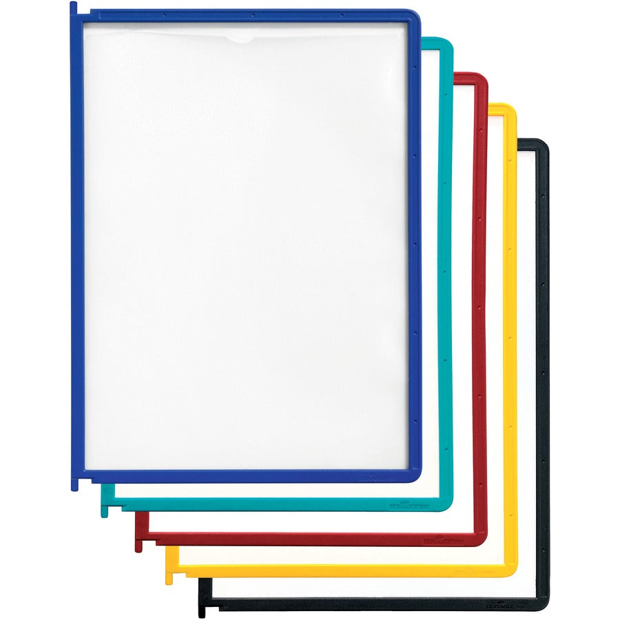 DURABLE Instaview Desktop Reference System Panels - Desktop - 5 Panels - Support Letter 8.50" x 11" Media - Expandable - 5 / Set