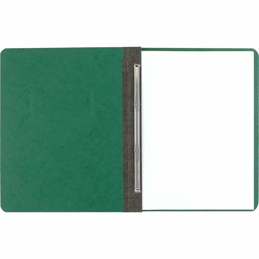 ACCO Presstex Letter Report Cover - 3" Folder Capacity - 8 1/2" x 11" - 20 pt. - Dark Green - 60% Recycled - 1 Each