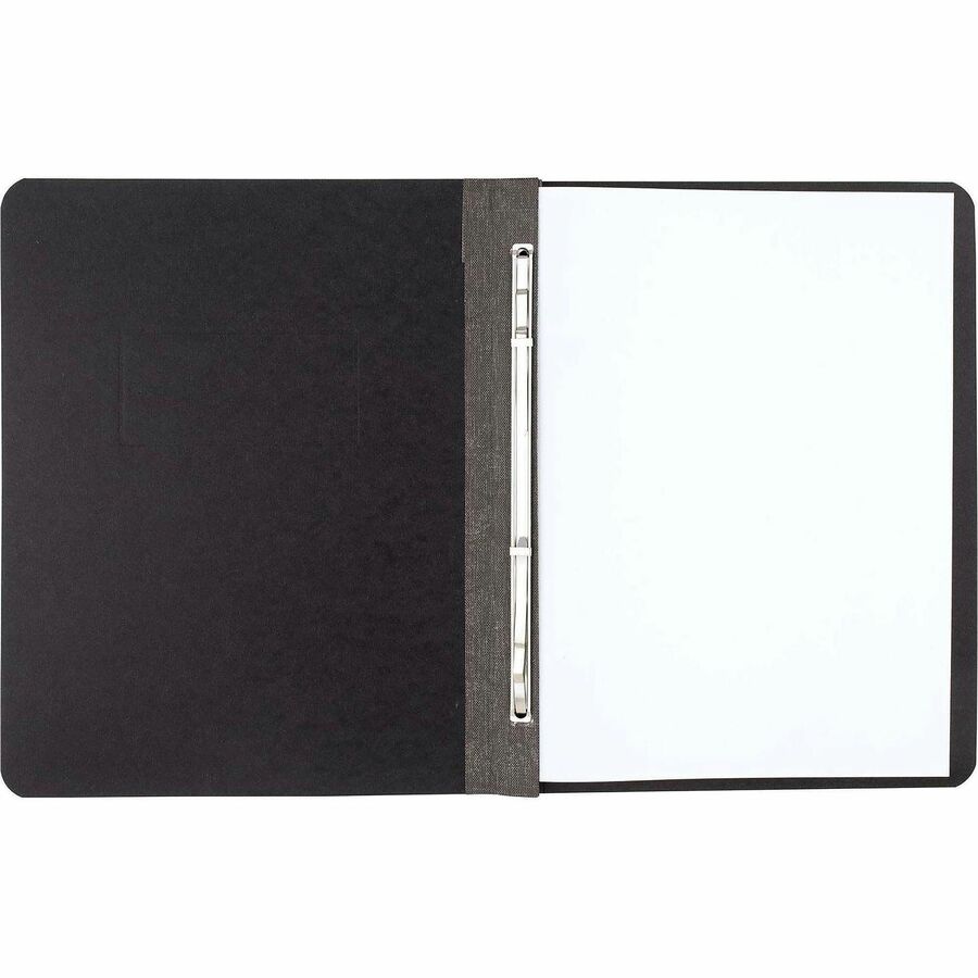 ACCO Letter Report Cover - 3" Folder Capacity - 8 1/2" x 11" - 20 pt. - Black - Eco-friendly, Hinged, Tyvek Gusset, Sturdy - 60% Recycled - 1 Each