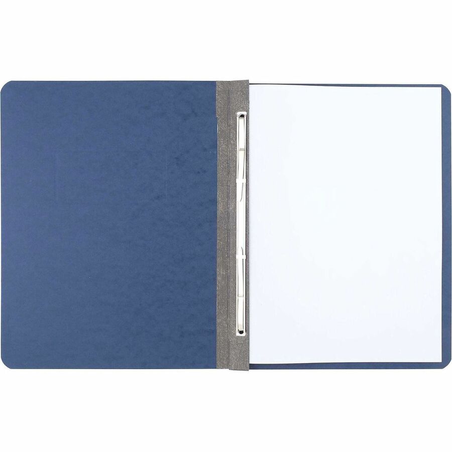 ACCO Letter Recycled Report Cover - 3" Folder Capacity - 8 1/2" x 11" - 20 pt. - Dark Blue - Eco-friendly, Hinged, Tyvek Gusset, Sturdy - 30% Recycled - 1 Each