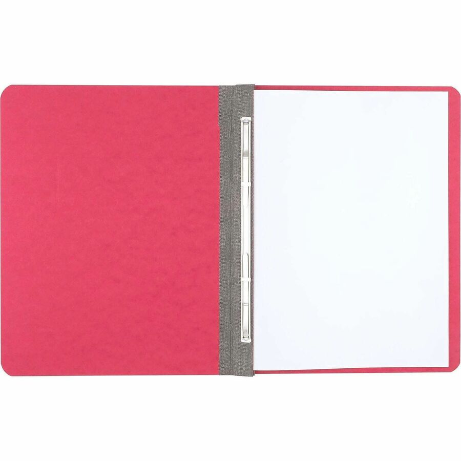 ACCO Letter Report Cover - 3" Folder Capacity - 8 1/2" x 11" - 20 pt. - Executive Red - Eco-friendly, Hinged, Tyvek Gusset, Sturdy - 60% Recycled - 1 Each