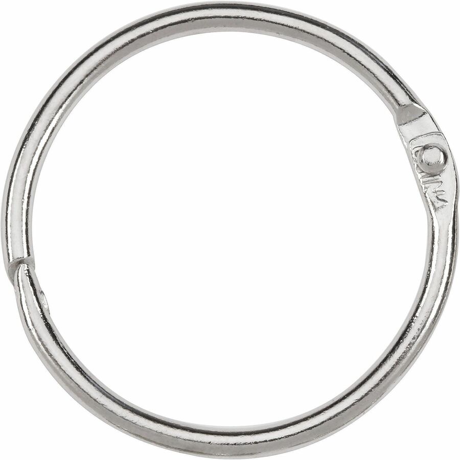 ACCO Loose-Leaf Rings - 1.50" Maximum Capacity - 280 x Sheet Capacity - Silver - Nickel - 100 / Box