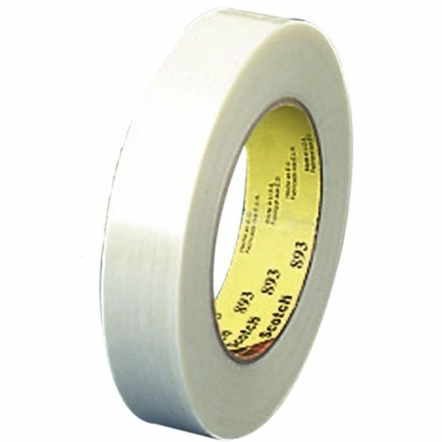 Scotch General-Purpose Filament Tape - 60 yd Length x 0.75" Width x 6 mil Thickness - 3" Core - Clear - Synthetic Rubber - Glass Yarn Backing - Tear Resistant, Split Resistant, Curl Resistant, Moisture Resistant, Scuff Resistant - For Reinforcing, Join...