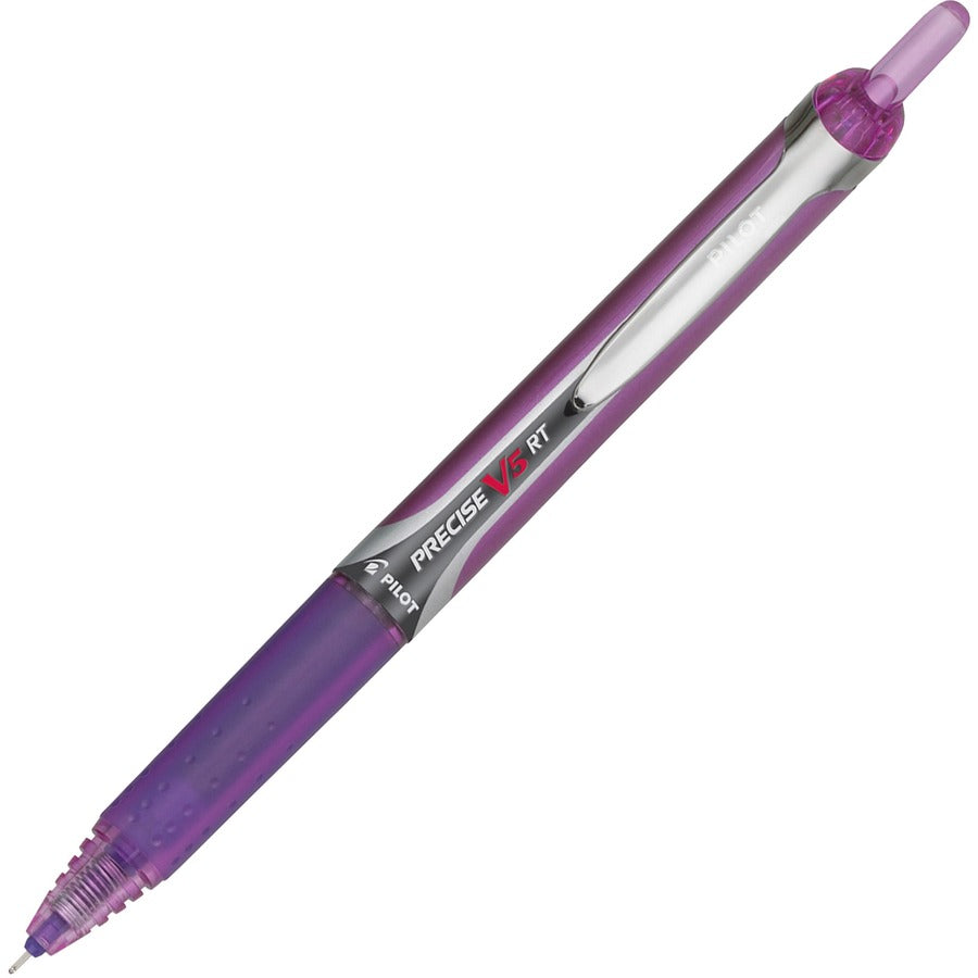 Pilot Extra-Fine Premium Retractable Rolling Ball Pens - Refillable - Retractable - Purple Ink - Water Based - Purple Barrel - Writing - 12 / Dozen