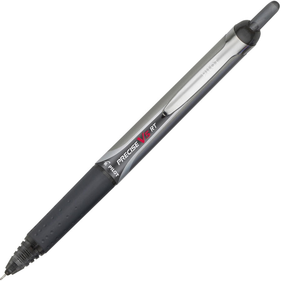 Pilot Extra-Fine Premium Retractable Rolling Ball Pens - Refillable - Retractable - Black Ink - Water Based - Black Barrel - Writing - 1 Dozen