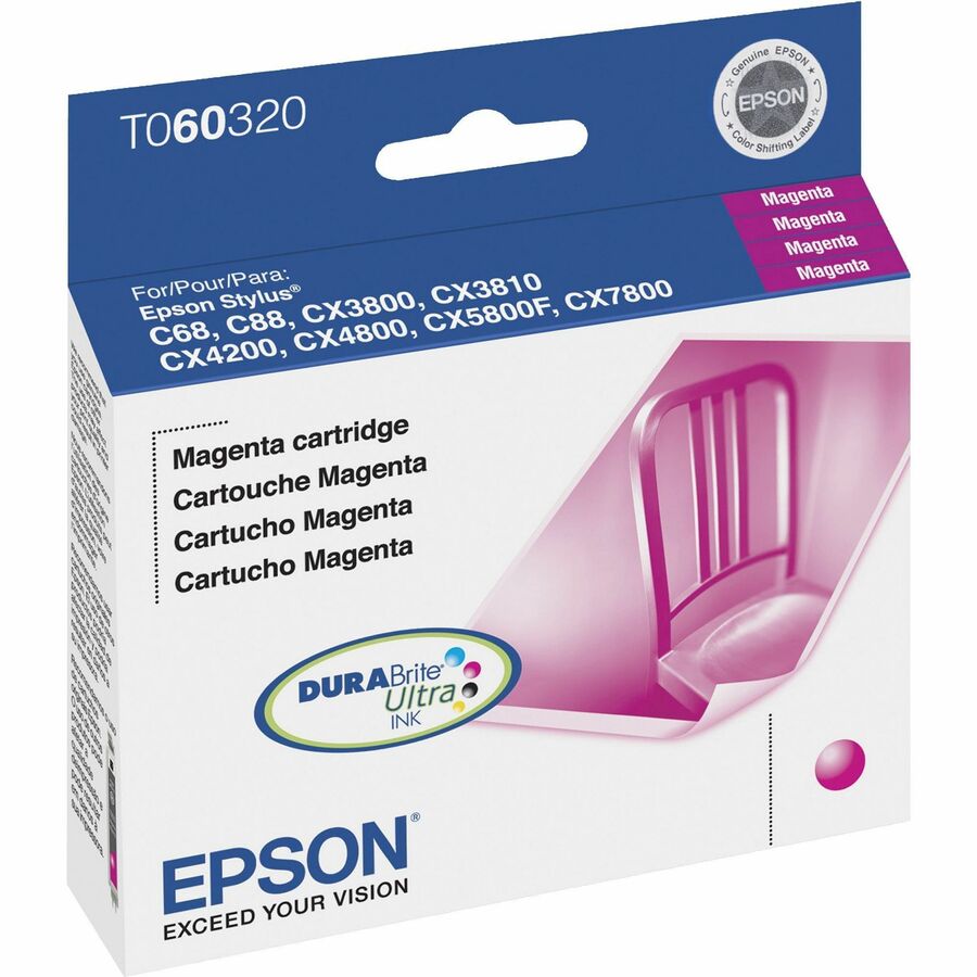 Epson DURABrite Original Inkjet Ink Cartridge - Magenta - 1 Each - Inkjet - Magenta - 1 Each